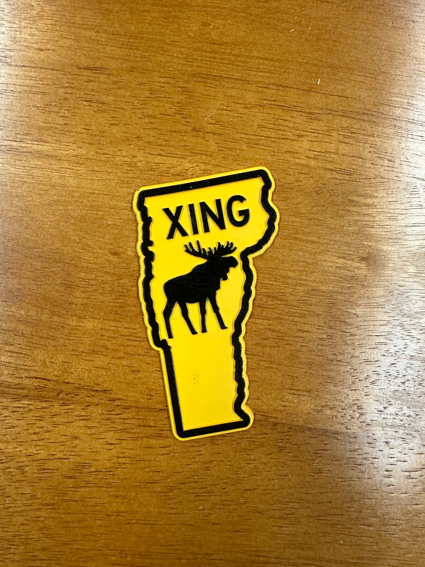 Vermont State Moose Xing Magnet