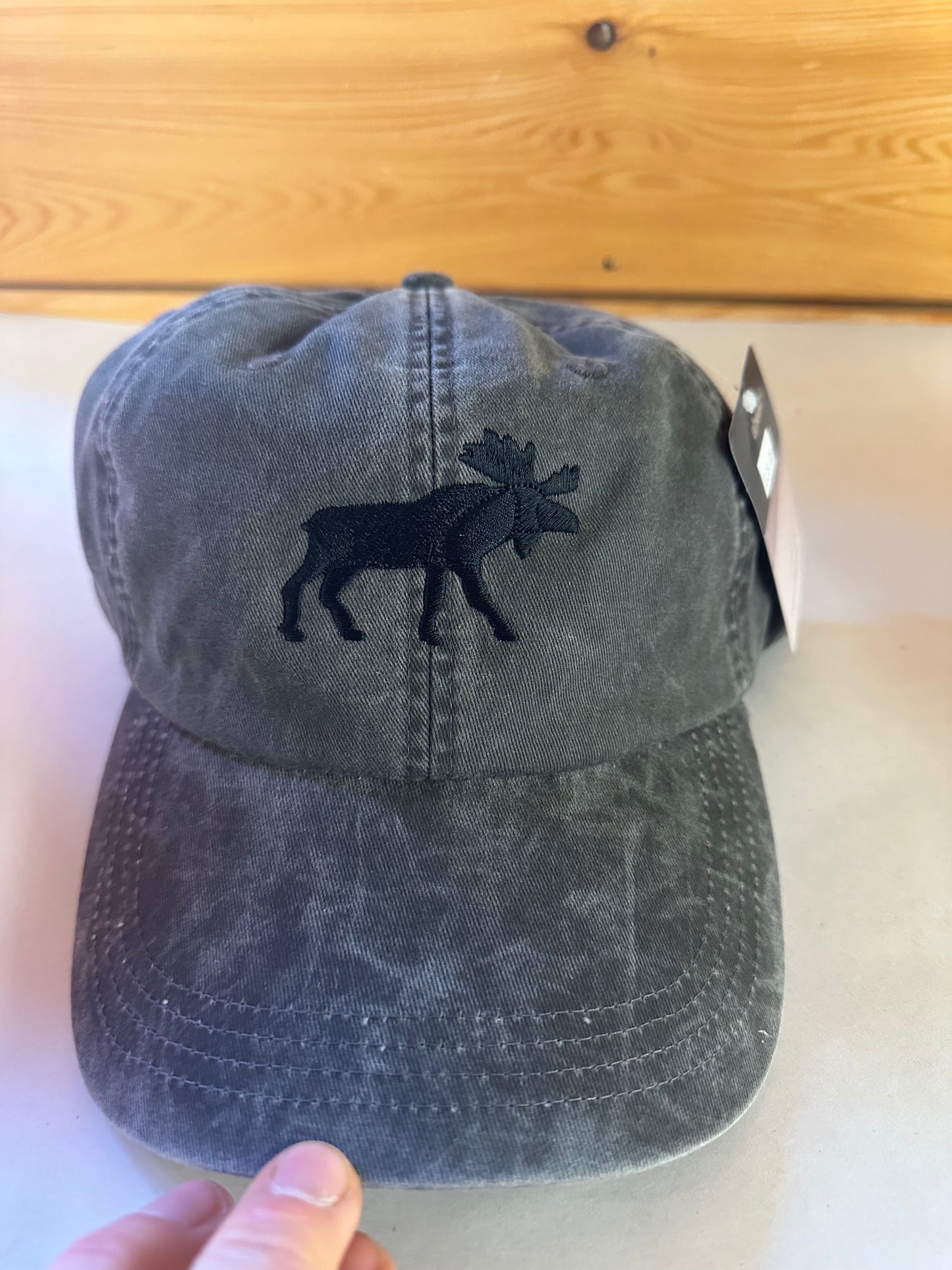 Black Moose Cap Color Charcoal