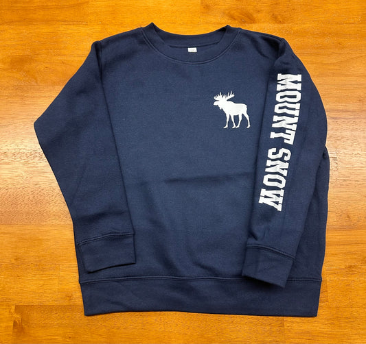 Youth Pine Crew Neck Sweater Color Navy