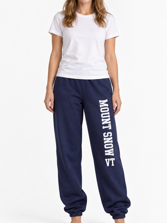 18200 Mount Snow VT Sweatpants Color Navy