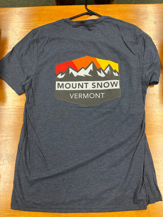 Mount Snow Jagged Mountain Left Chest Full Front Heather Midnight