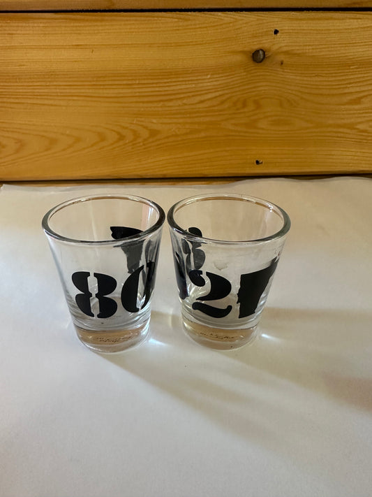 SH802A 802 Clear Shot Glass Color Black