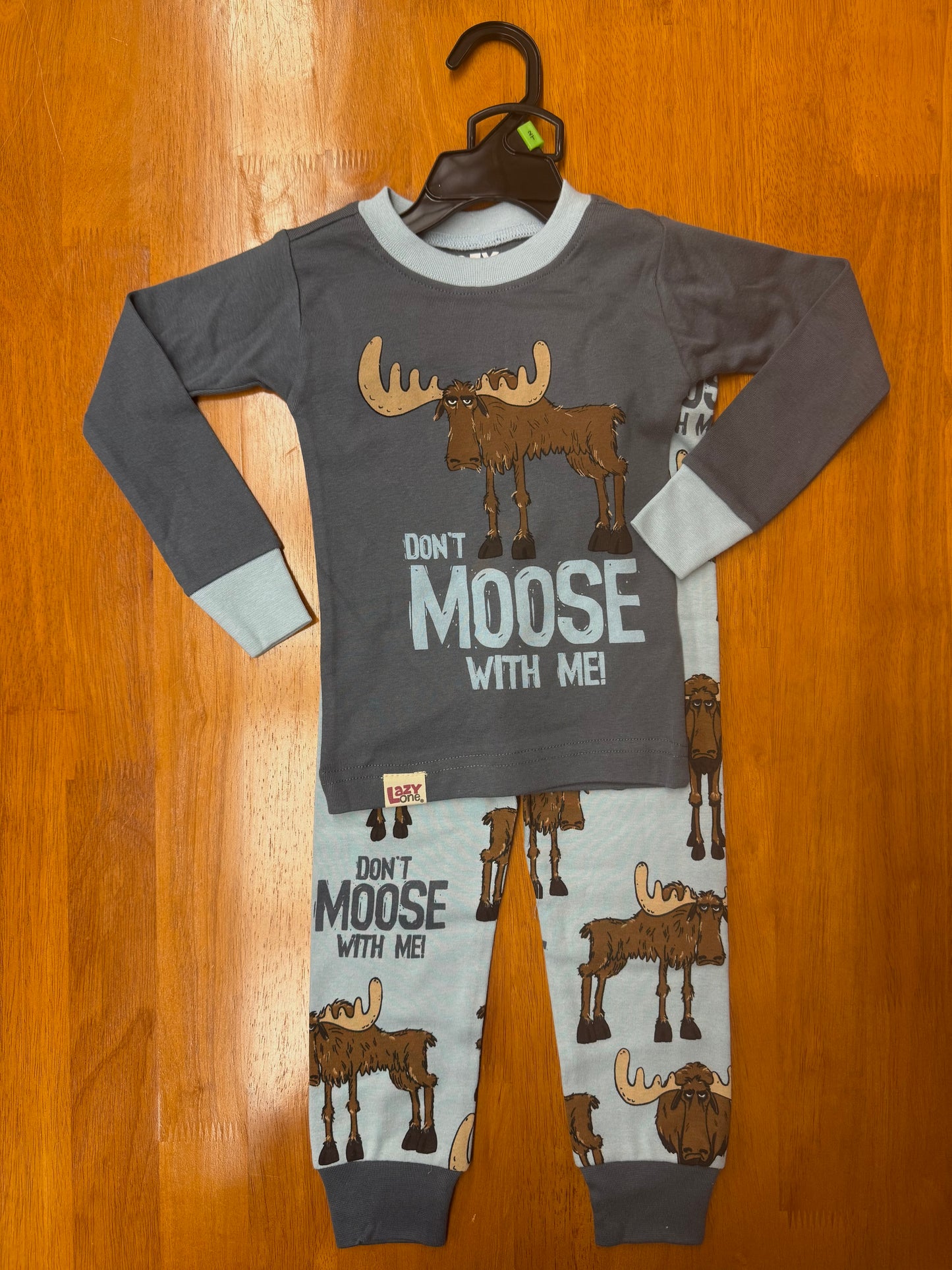 Don't Moose With Me PJ Set Color Blue