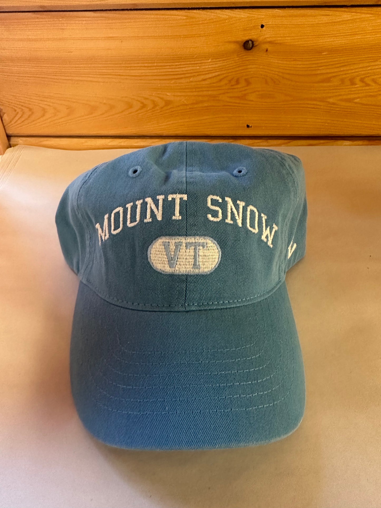 Mount Snow VT Logo Cap Color Light Blue