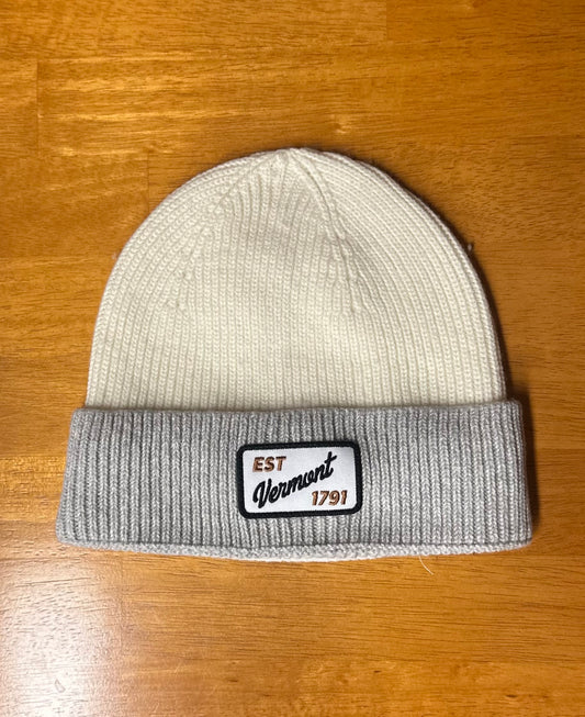 Off White/ Grey Beanie
