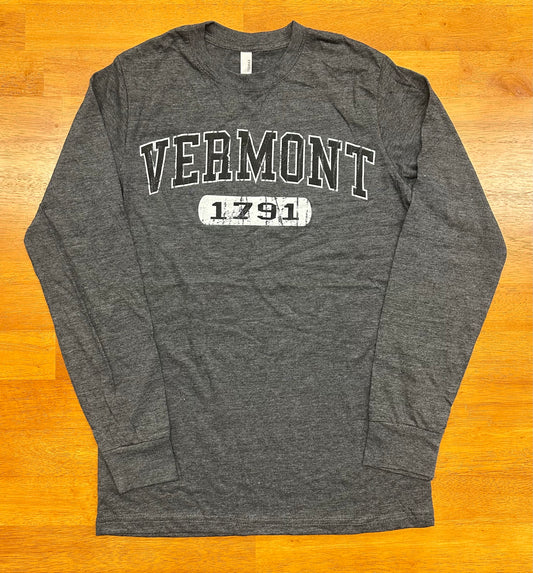 Vermont 1791 Long Sleeve Tshirt color gray