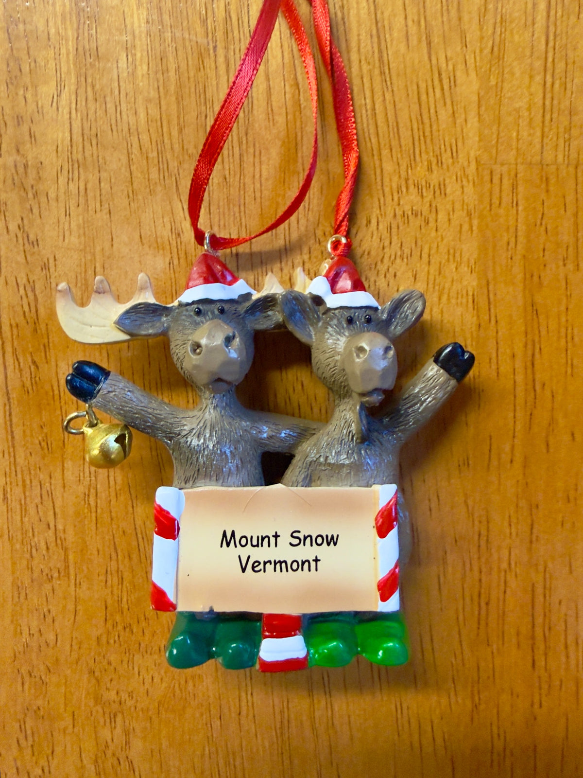 Chrismoose Couple Ornament