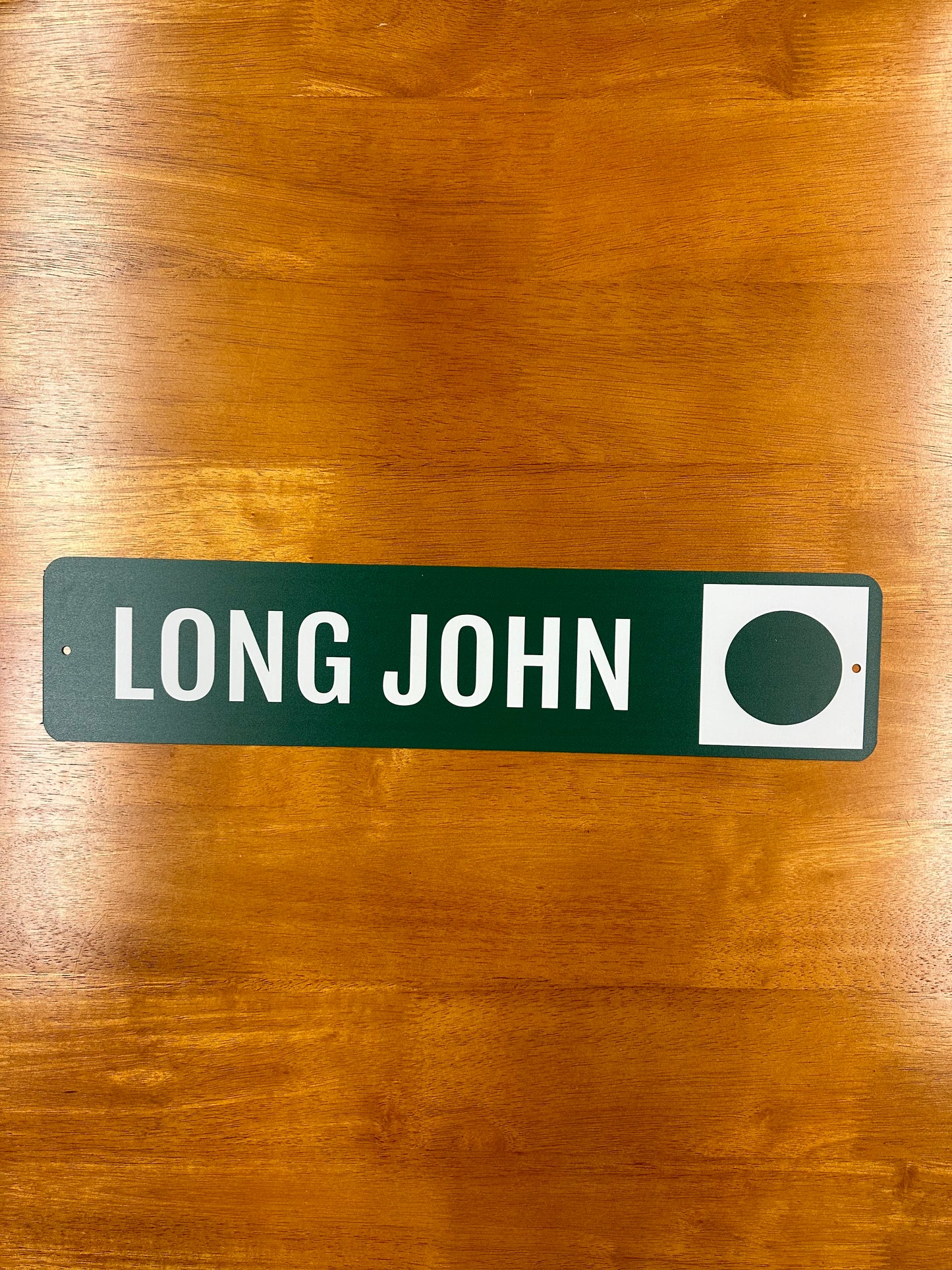 Long John Metal Sign