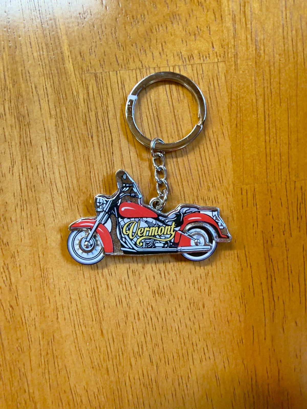 Motorcycle Vermont Keychain