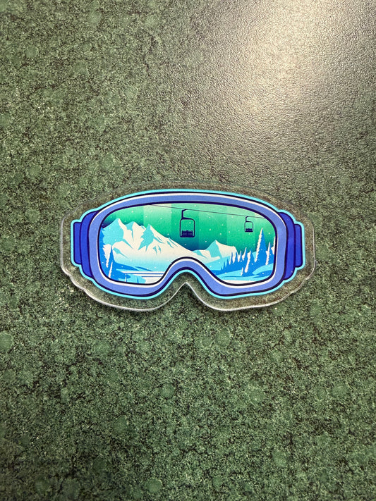 Winter Ski Goggle Magnet