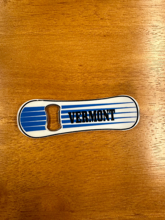 Vermont Snowboard Bottler Opener Magnet