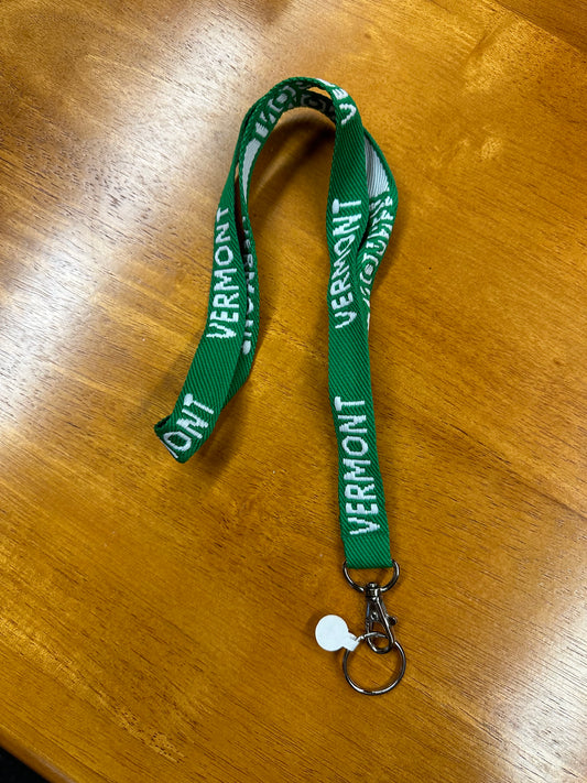 Vermont Green Lanyard