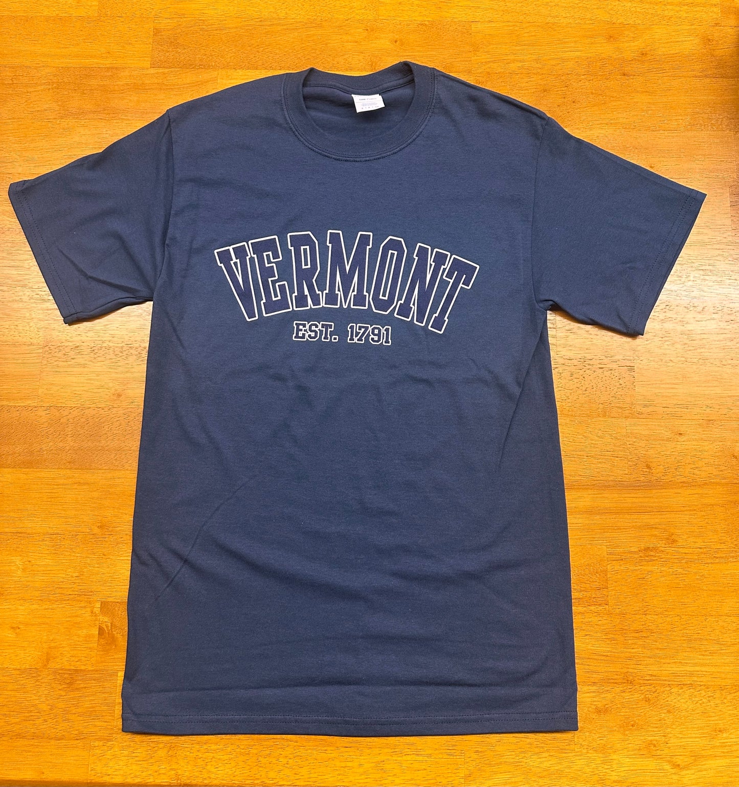 Vermont Est 1791 T Shirt Color Navy