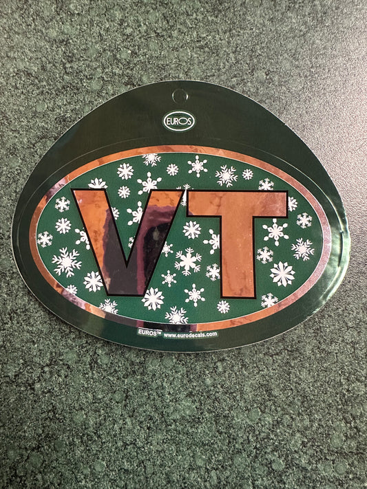 Vermont Chrome Snowflake #113 Sticker