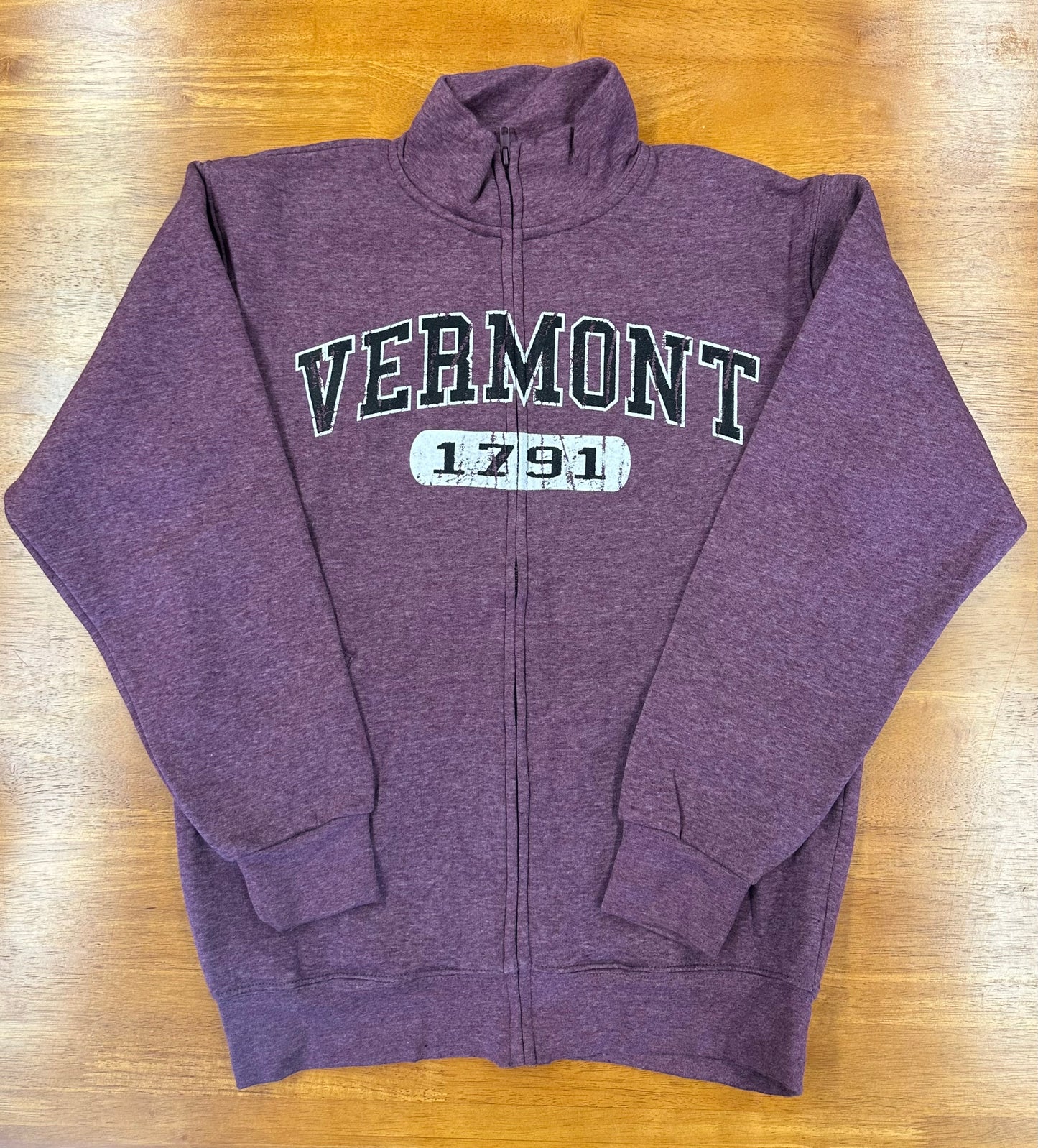 Vermont 1791 zip up color plum