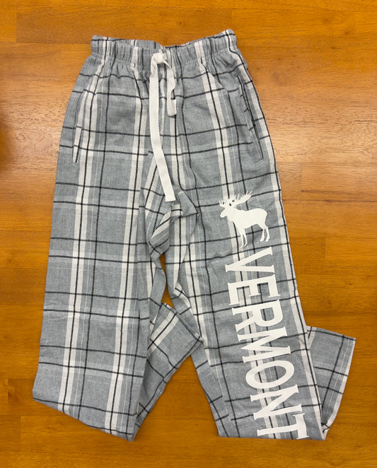 Vermont Flannel PJ Pants Color Grey