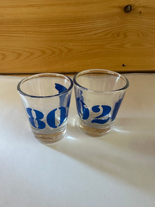 SH802A 802 Clear Shot Glass Color Navy