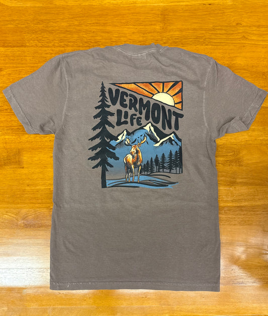 Vermont Life T Shirt Color Espresso