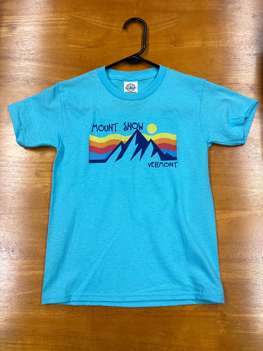 Youth Rainbow Mount Snow Full Front Short Sleeve