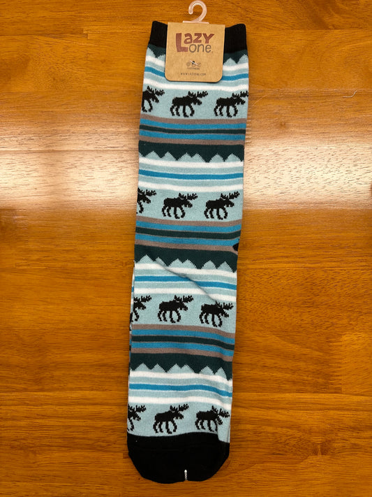 Winter Moose Socks