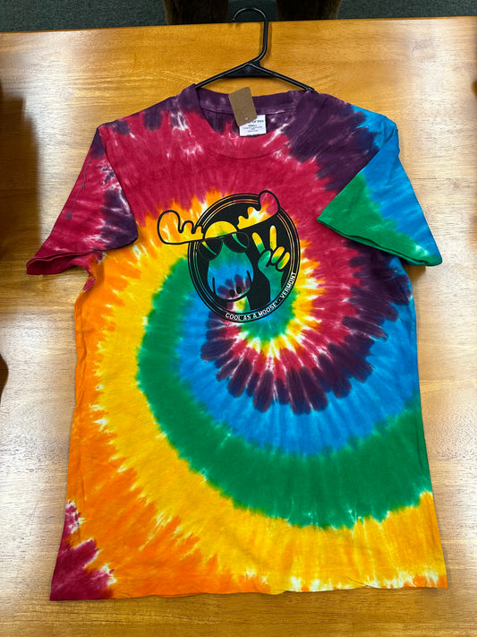 Cool As A Moose Tie Dye Full Front T Shirt