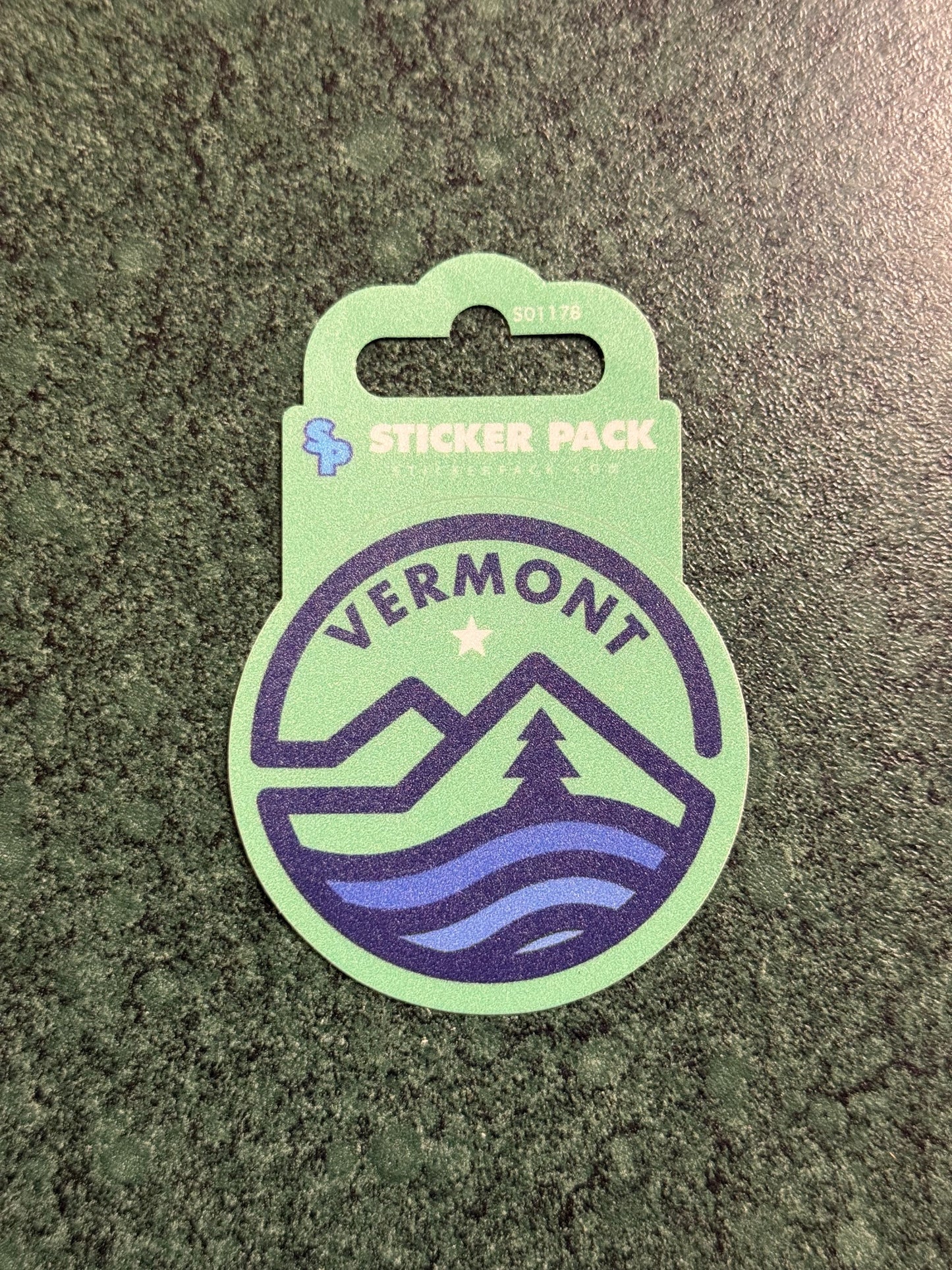 Mint Mountains Sticker