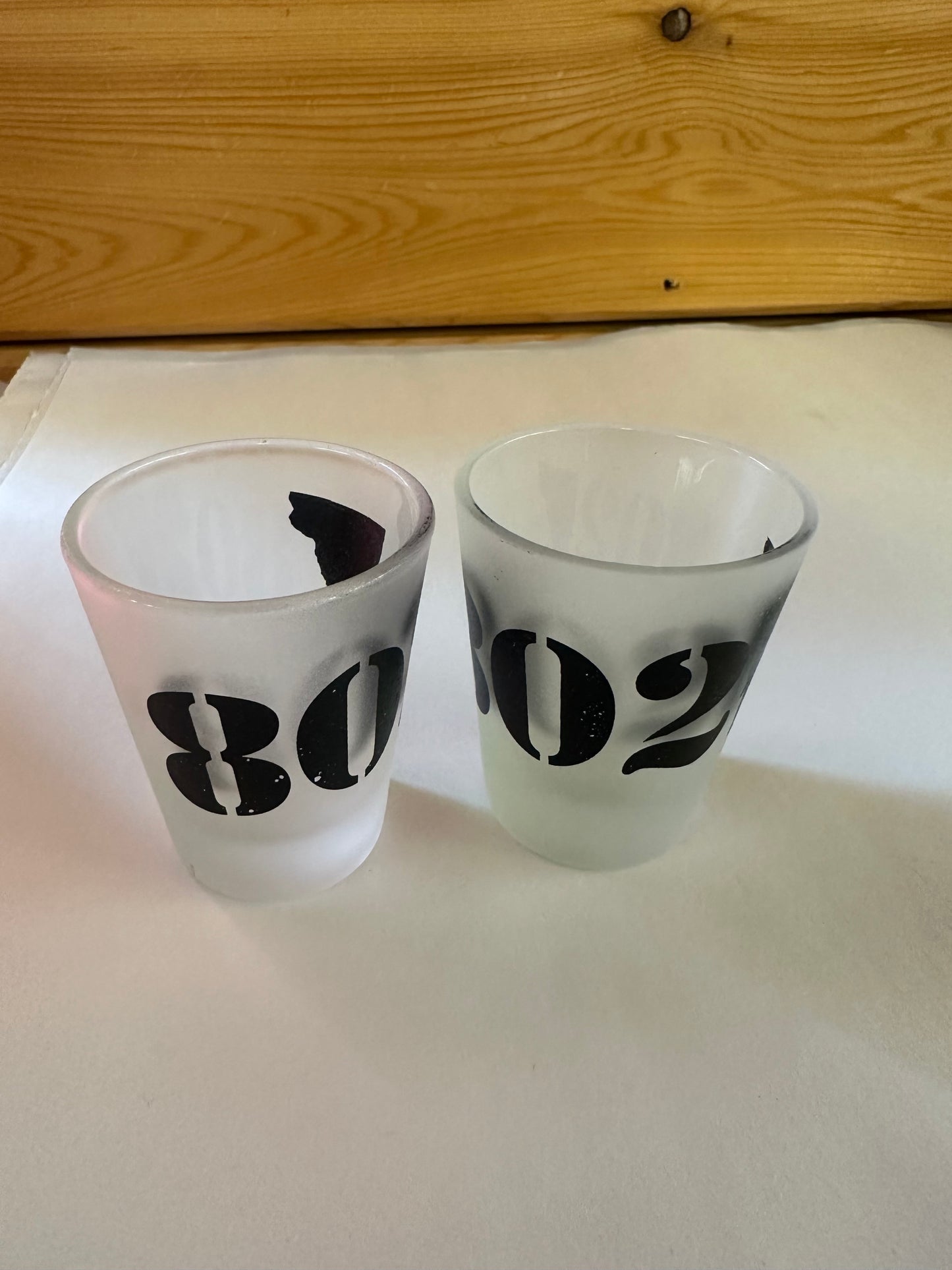 SH802A 802 Frosted Shot Glass Color Black