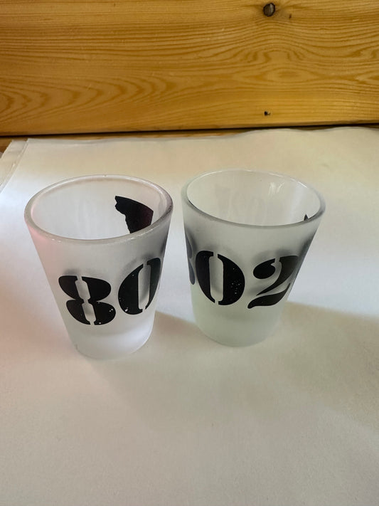 SH802A 802 Frosted Shot Glass Color Black