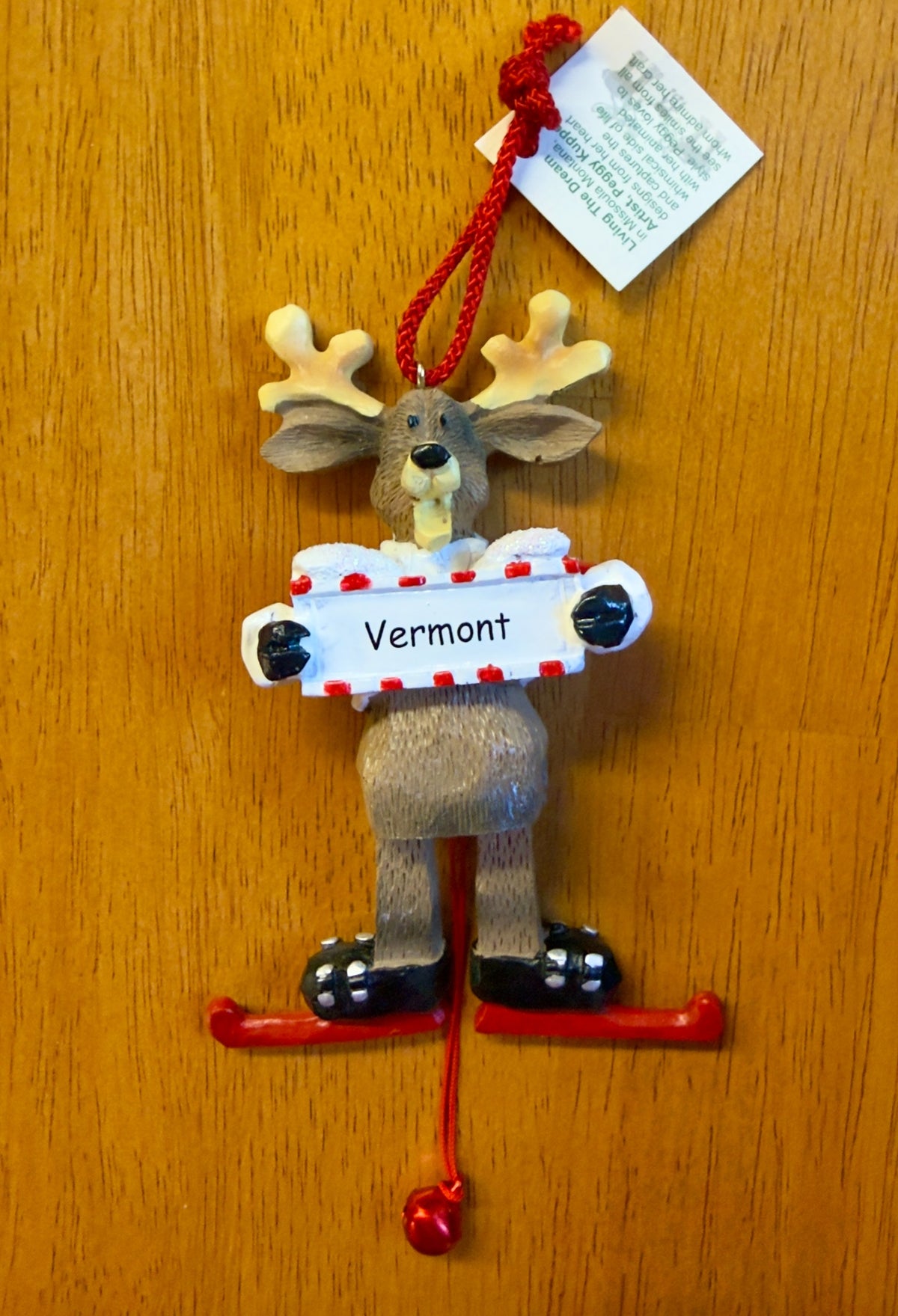 Christmas Moose Pully Ornament