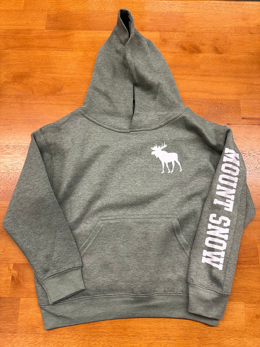 Youth Fleece Vermont Hoodie Color Bamboo Blackout