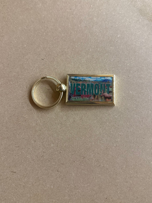 Vermont Wildlife Collage Keychain
