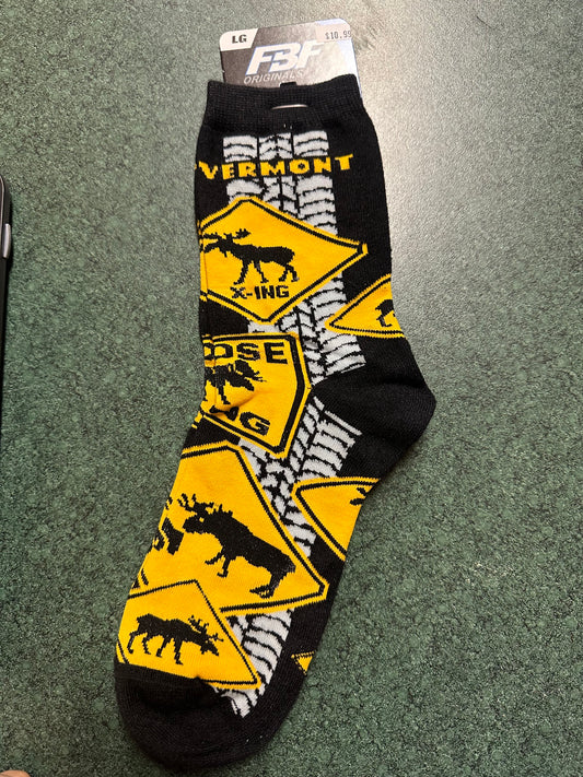 Moose X-ing Design Socks