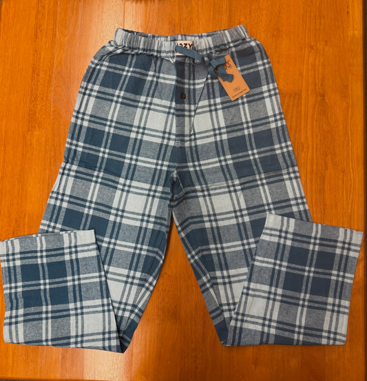 Winter plaid PJ Pant Color Blue