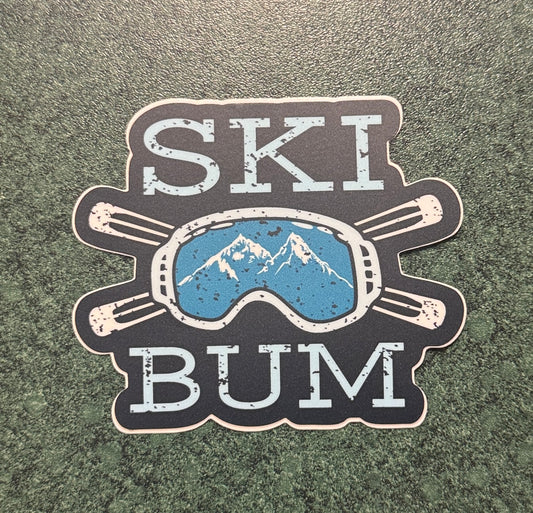 Ski Bum Winter Sticker