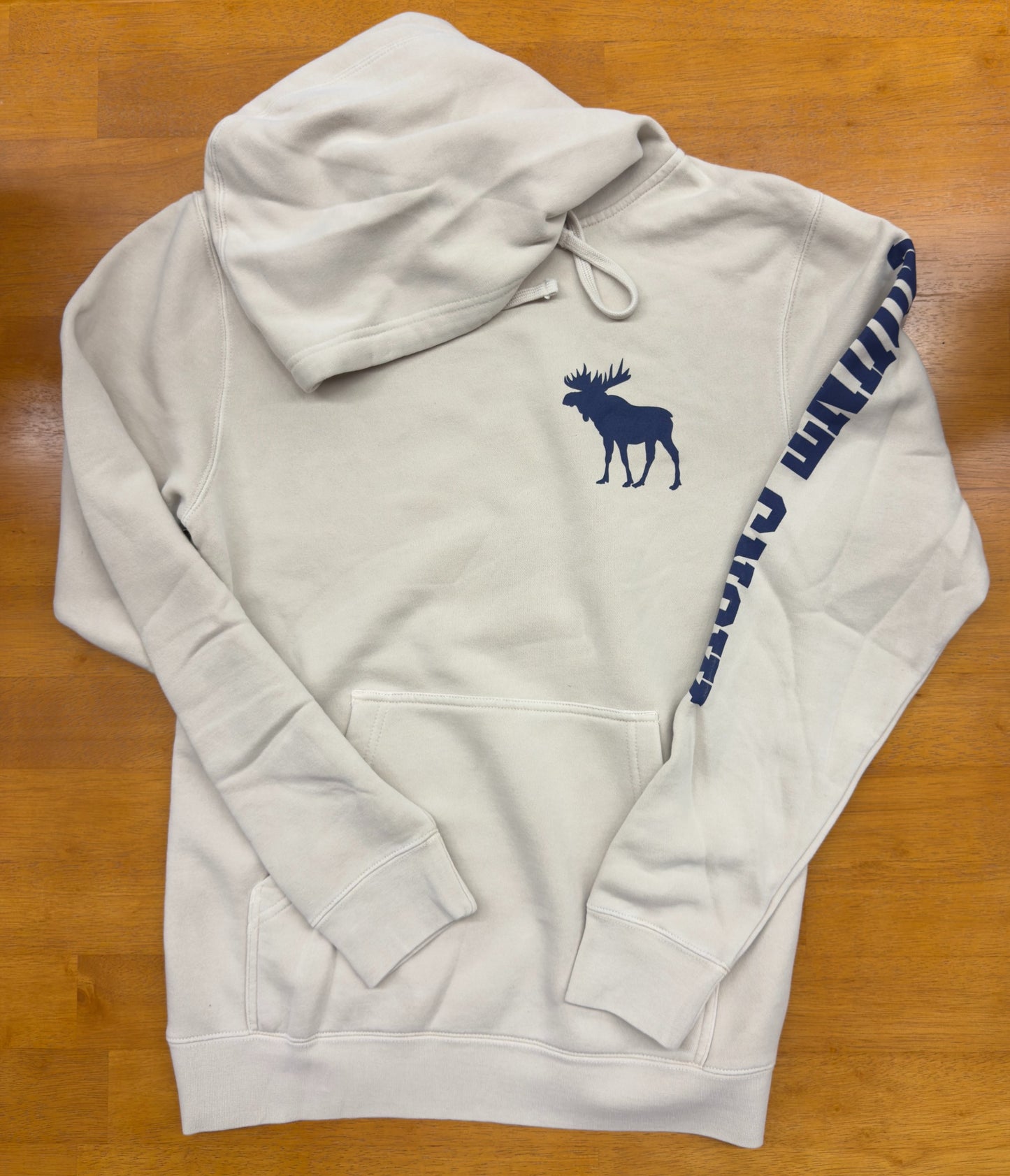 Mount Snow Tree Back Midweight Pigment-Dyed Hoodie Sweatshirt Color Ivory