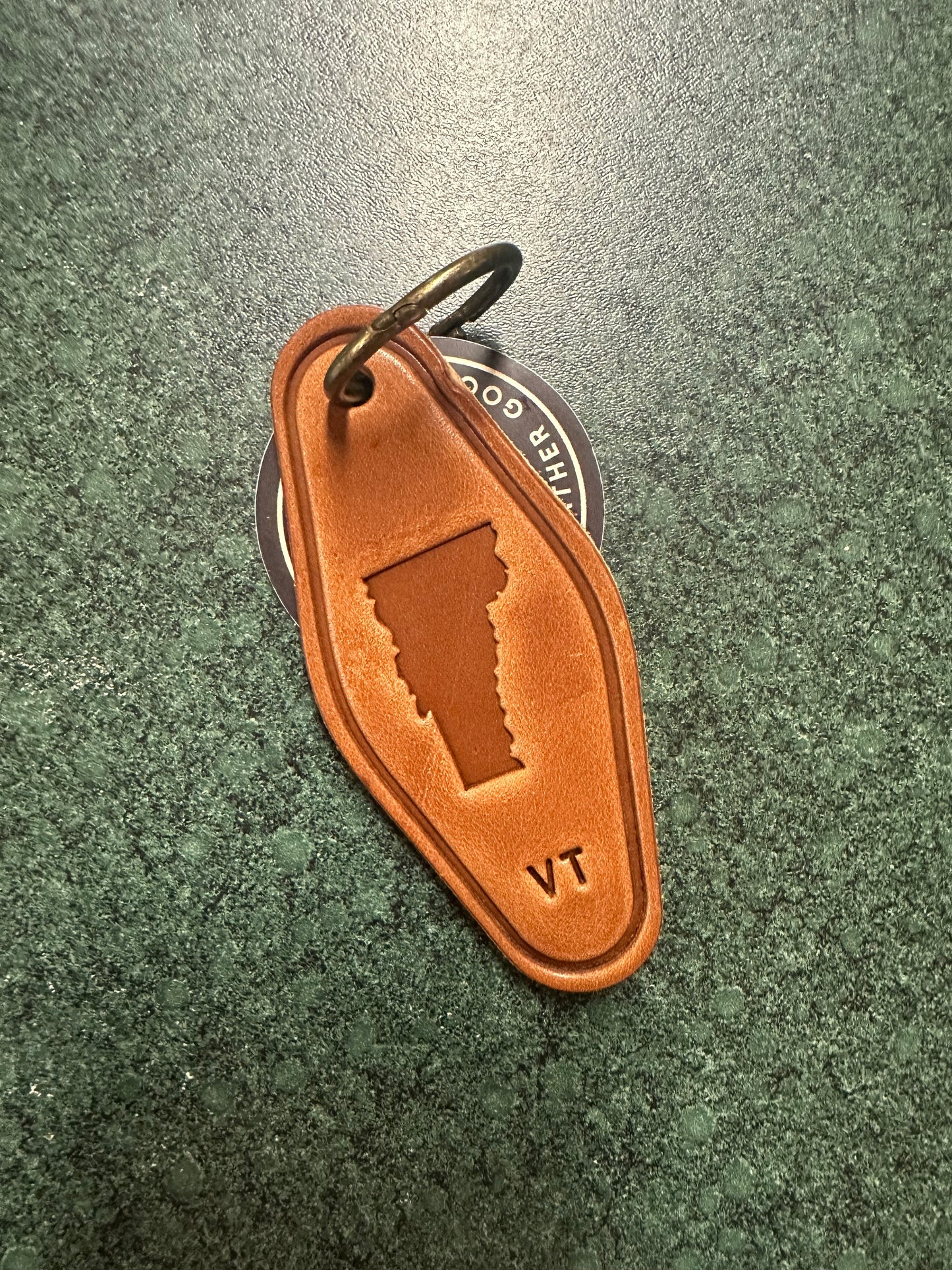 Vermont Leather Keychain