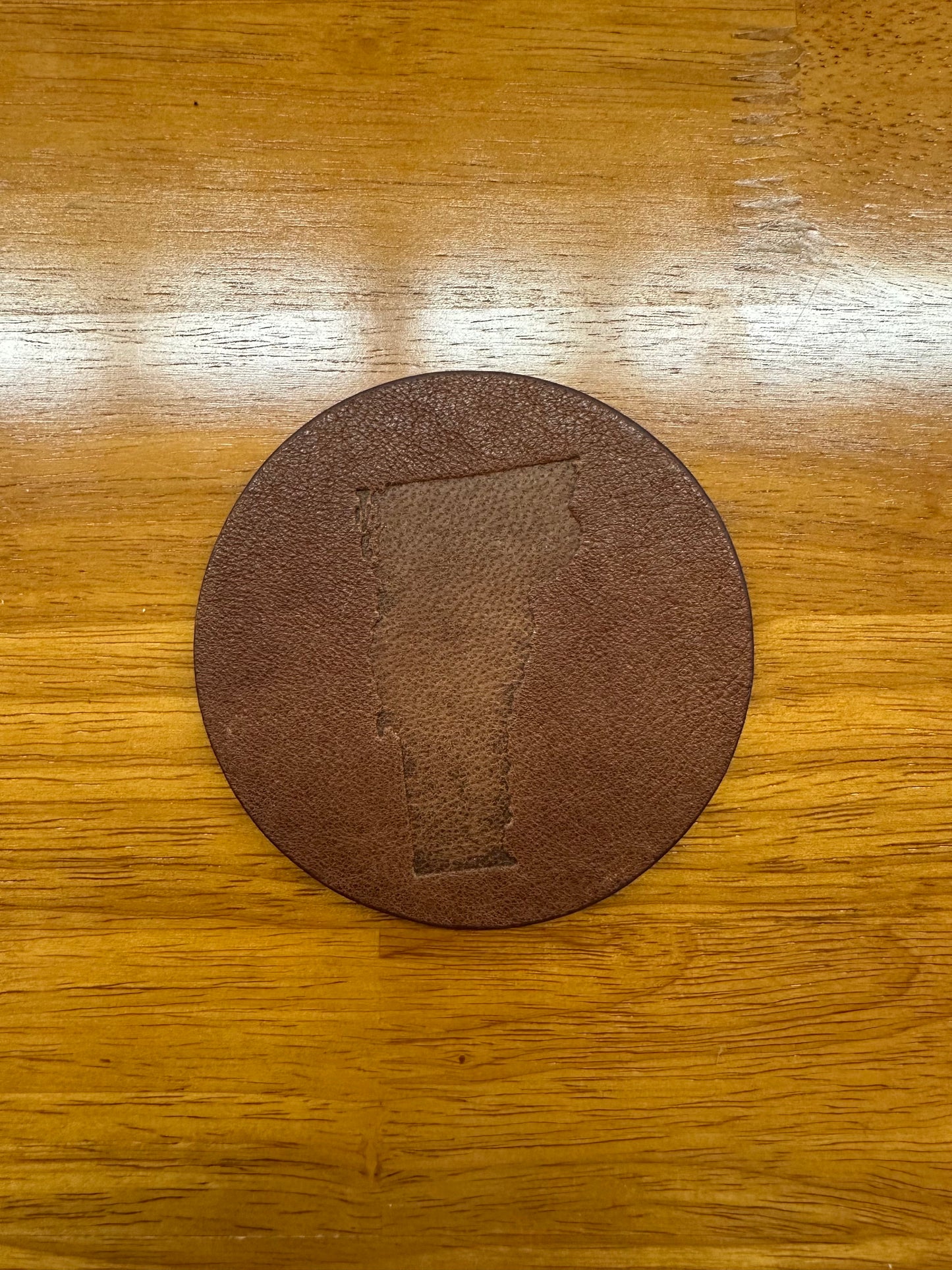 Brown Leather Coaster