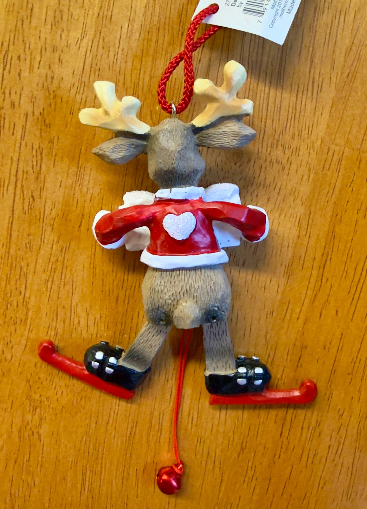 Christmas Moose Pully Ornament