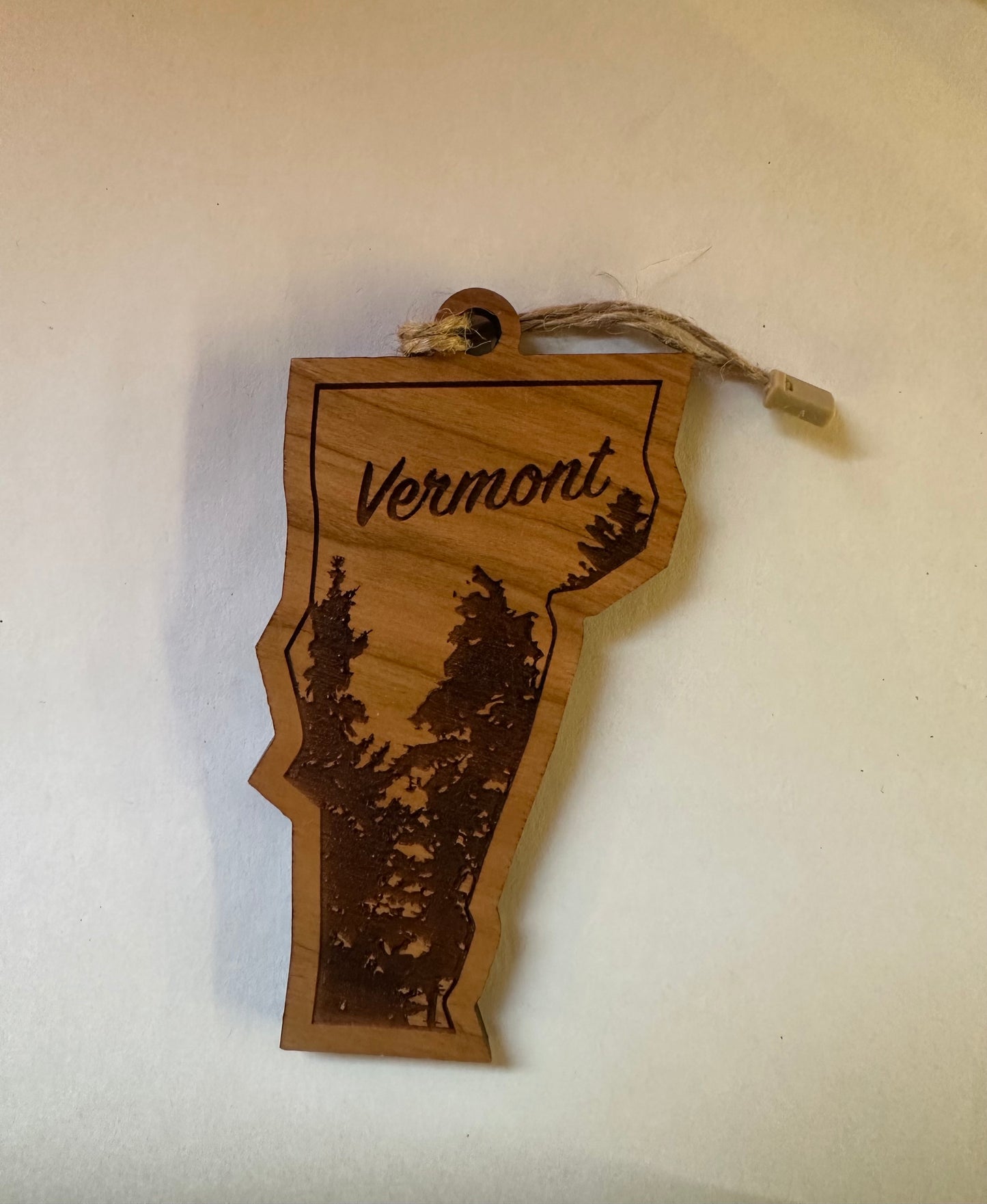 Vermont State Wooden Ornament