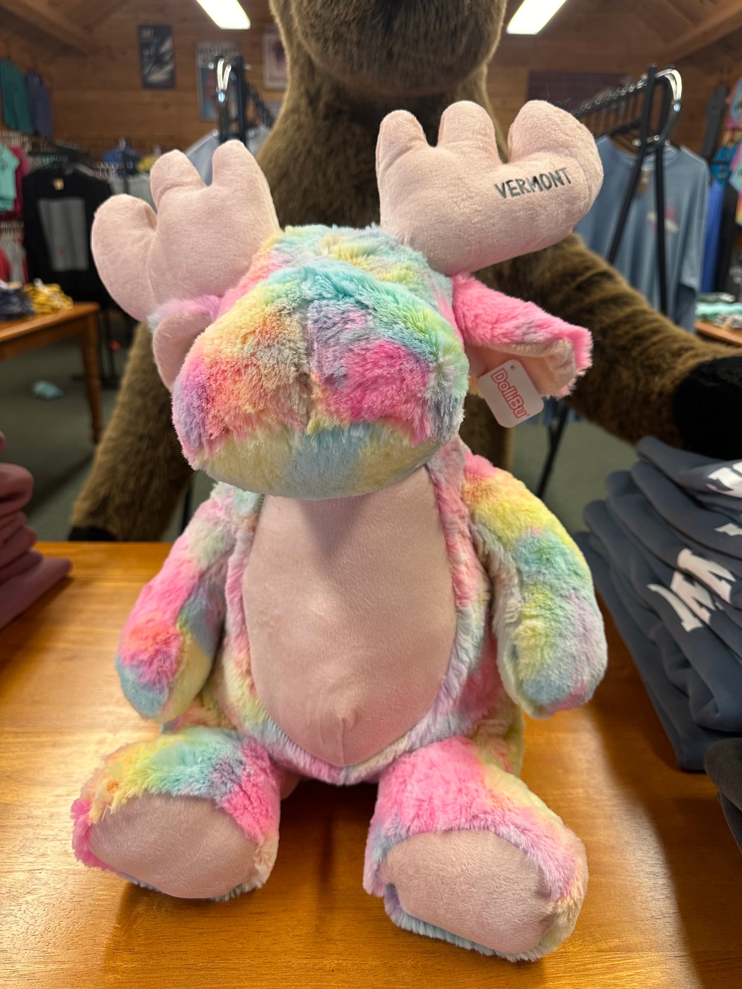 Super Soft Plush Rainbow XL Moose Stuffed Animal