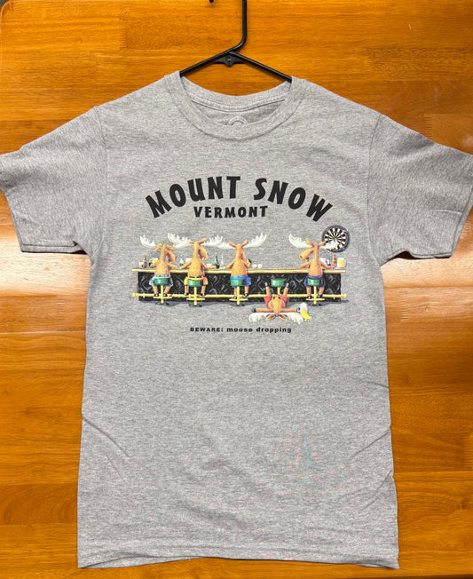 Moose Dropping T Shirt Color Grey