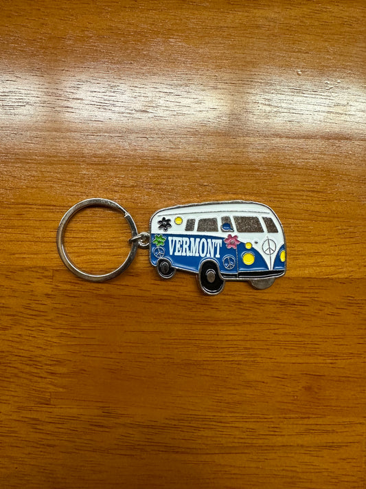 Hippie Van Keychain Color Dark Blue