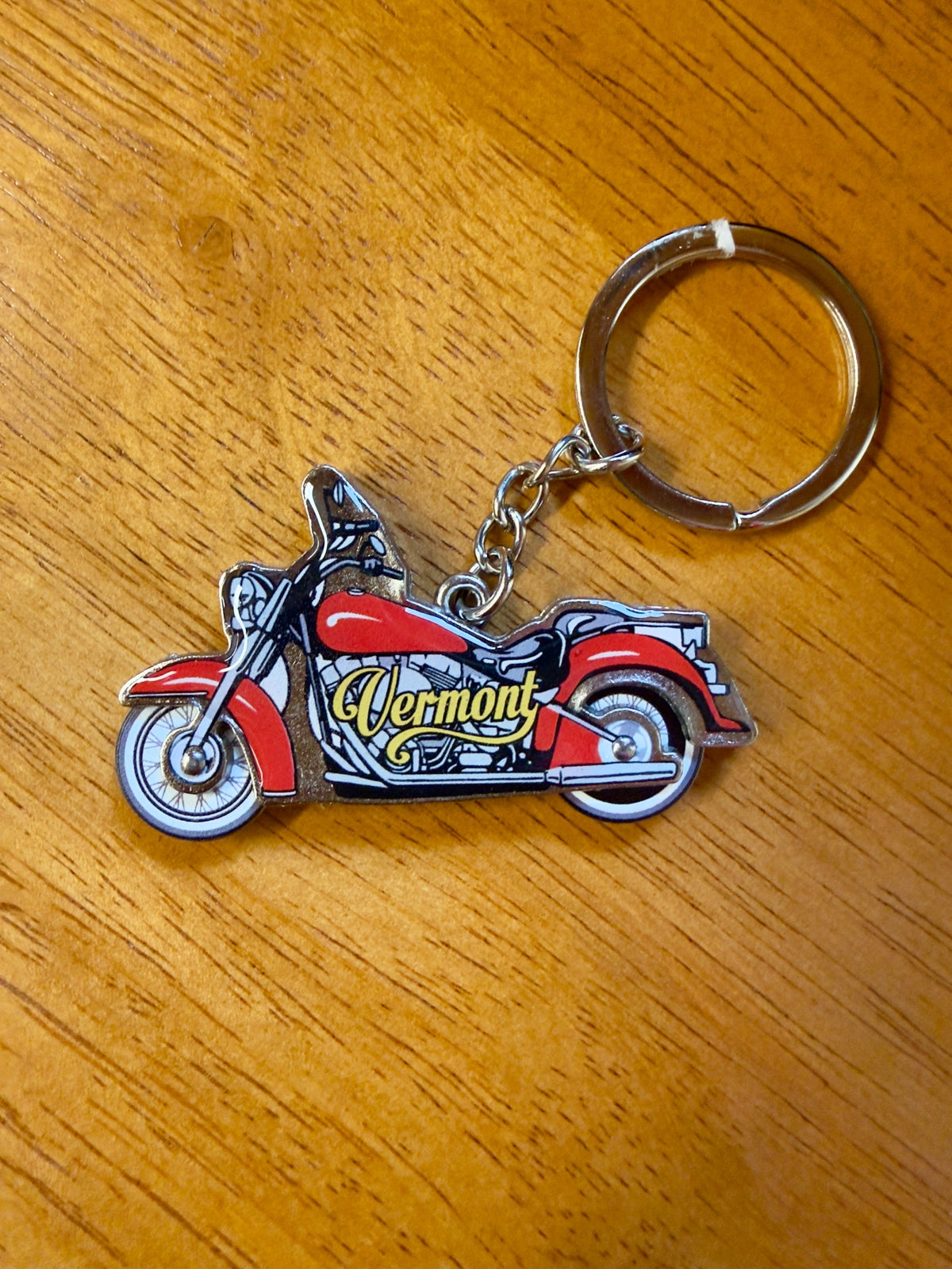 Motorcycle Vermont Keychain