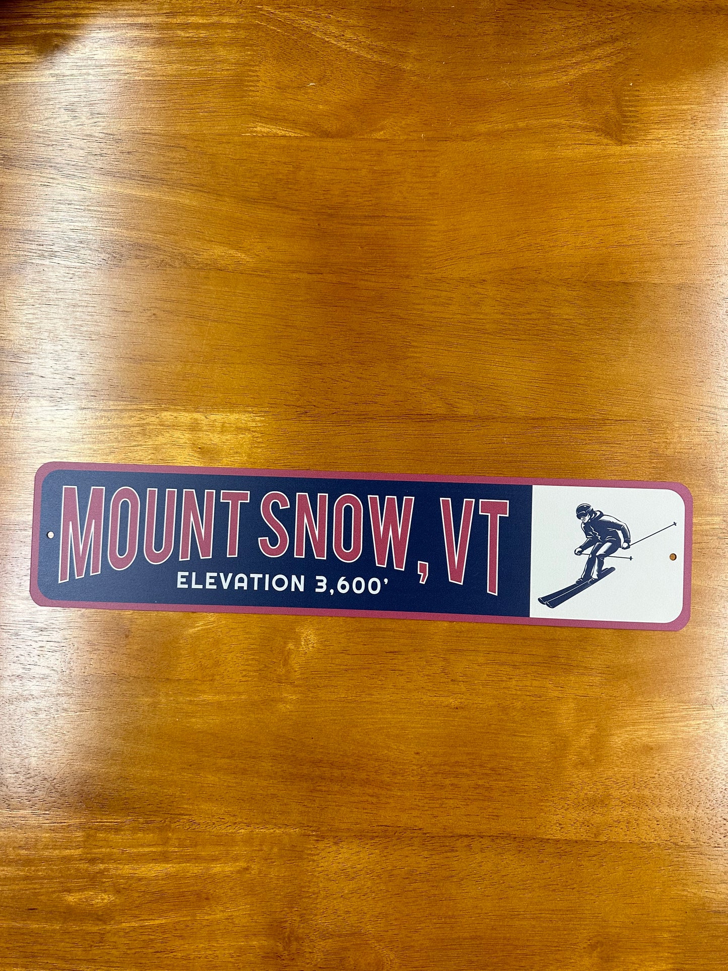 Mount Snow Elevation 3,600 Metal Sign