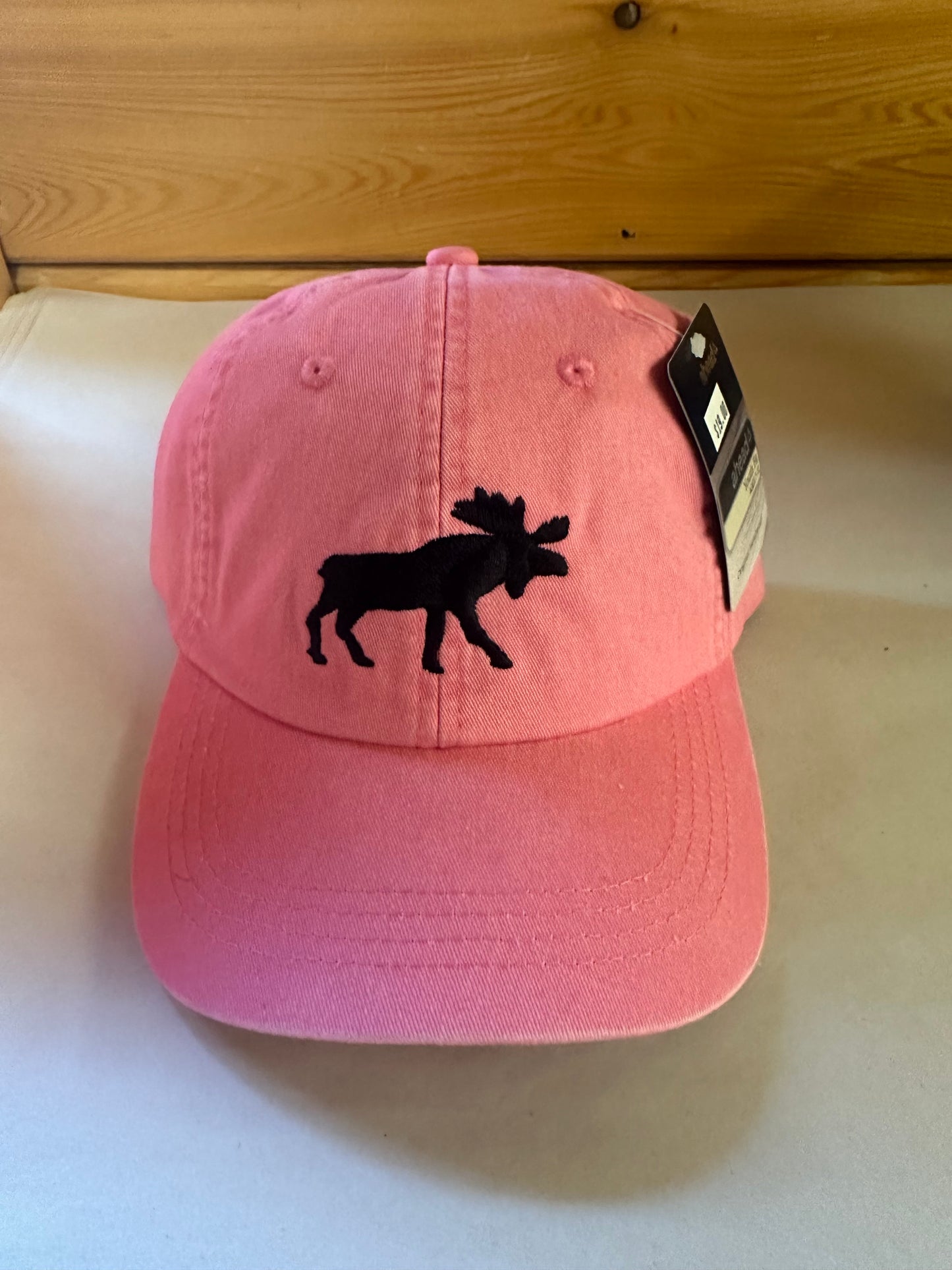 Youth Black Moose Cap Color Pink