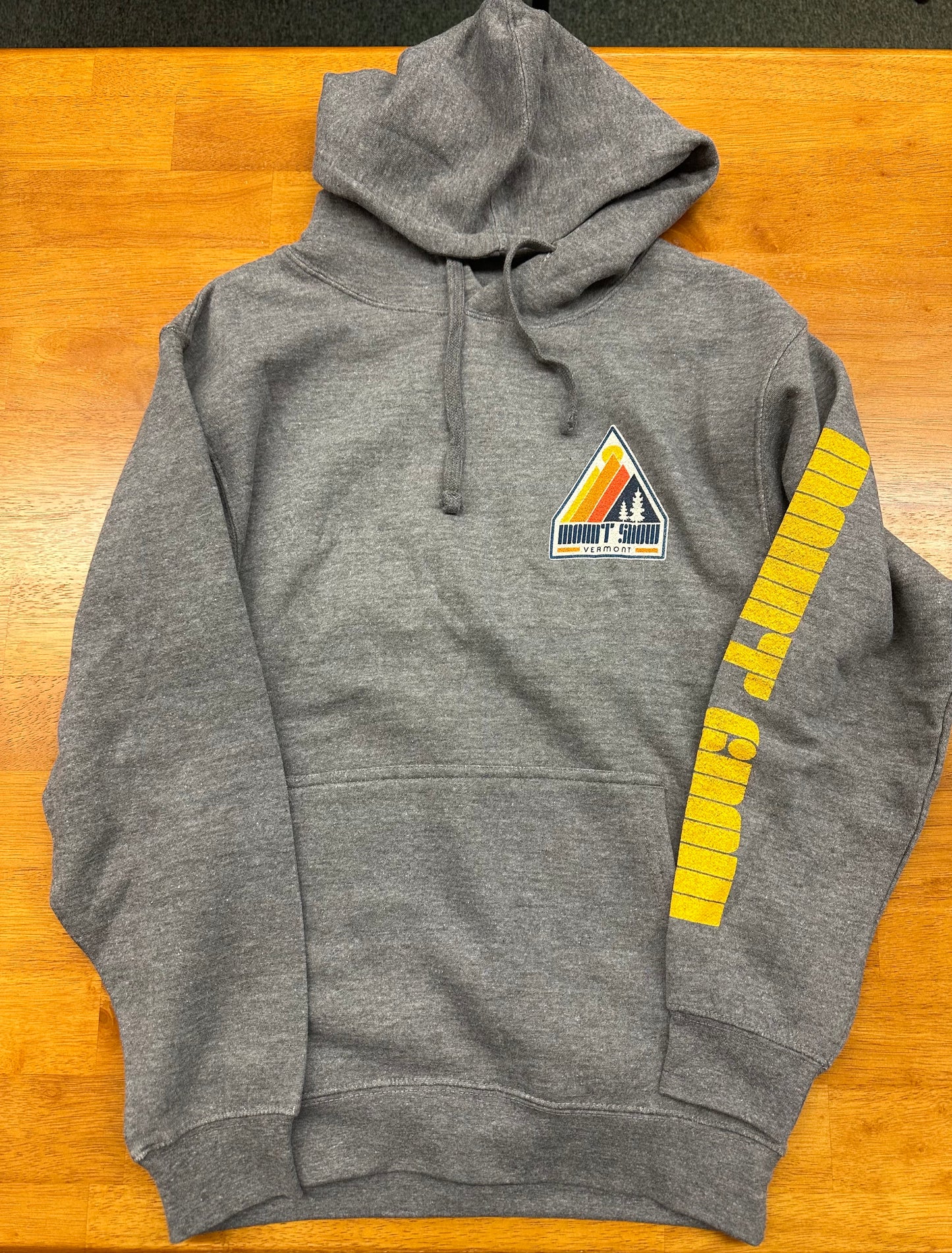 Mountain Badge Mount Snow Hoodie Color Grey