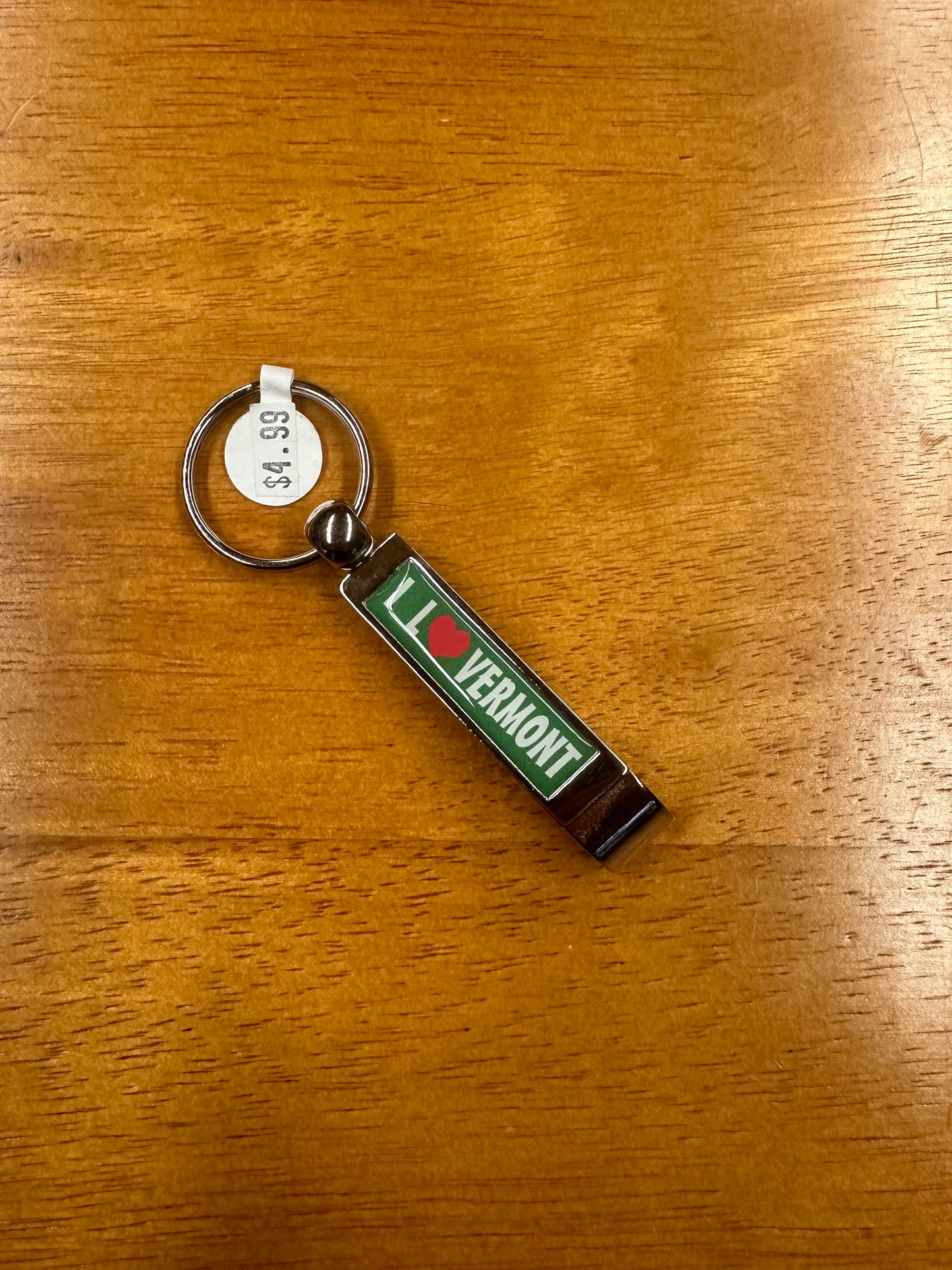 I Heart VT Bottle Opener Keychain