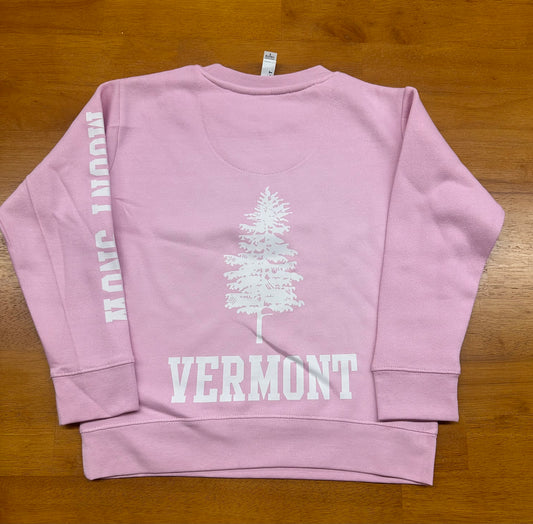 Youth Pine Crew Neck Sweater Color Pink