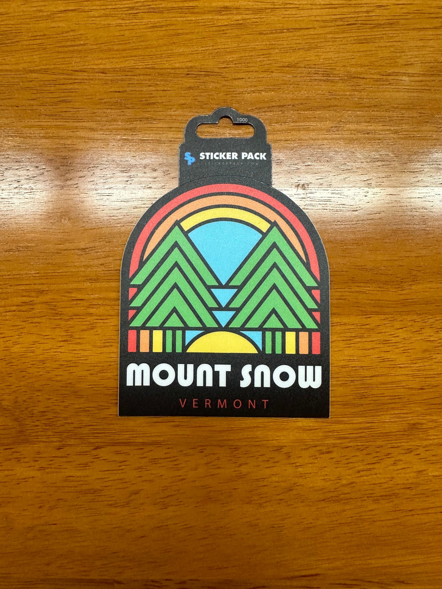 Mount Snow Rainbow Trees Sticker