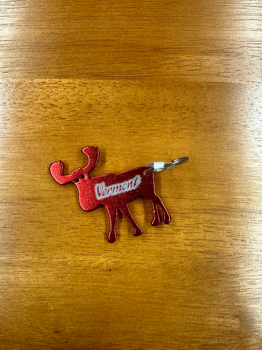 Red Moose Vermont Keychain